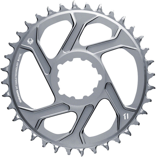 SRAM 34T X-Sync 2 Direct Mount Eagle Chainring 3mm Boost Offset Polar Gray-Goodwynn's