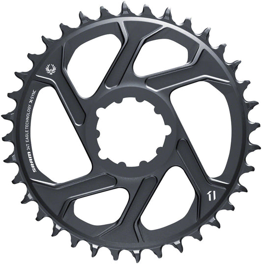 SRAM 34T X-Sync 2 SL Direct Mount Eagle Chainring 3mm Boost Offset Lunar Gray-Goodwynn's