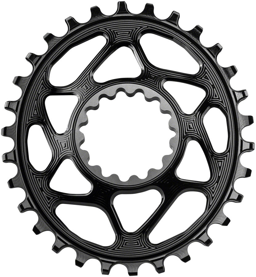 absoluteBLACK Oval Narrow-Wide Direct Mount Chainring - 30t e*thirteen Direct Mount 3mm Offset BLK