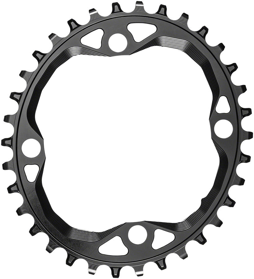 absoluteBLACK Oval 104 BCD Chainring - 34t 104 BCD 4-Bolt Requires Hyperglide+ Chain BLK-Goodwynn&#39;sGoodwynn&#39;s