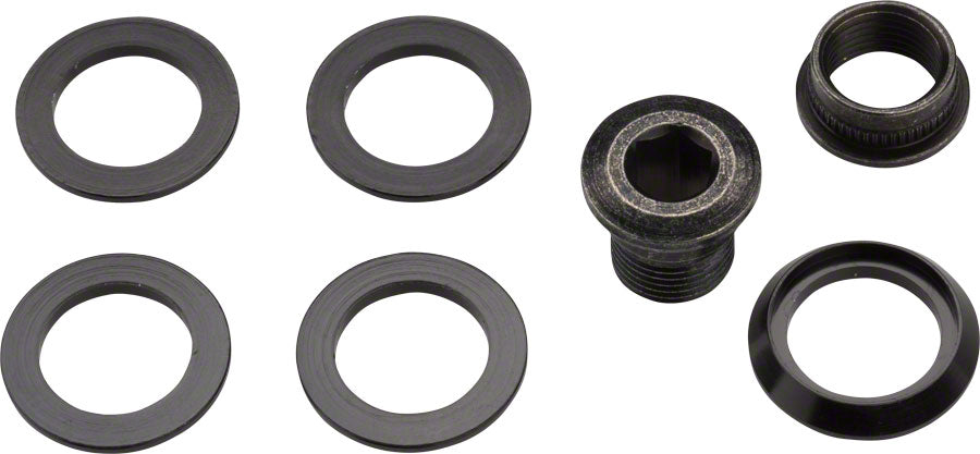 SRAM Force 1/ CX1 Chainring Spacer Bolt Set Five Spacers Hidden Nut/Bolt Fits Rival 1 Hidden Chainring Bolt Design