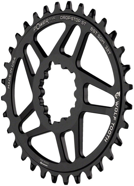 Wolf Tooth Direct Mount Chainring - 30t SRAM Direct Mount For SRAM 3-Bolt Boost Requires 12-Speed Hyperglide+ Chain BLK-Goodwynn's