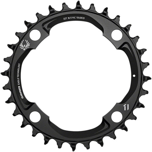 SRAM X-Sync 2 Eagle Chainring - 32t 104mm BCD 12-Speed Aluminum BLK Mahle-Goodwynn's