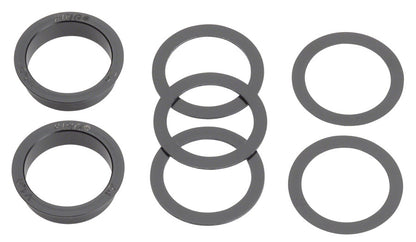 Chris King ThreadFit T47 24x Bottom Bracket Fit Kit 4 - T47 For Shimano Hollowtech II Matte Jet