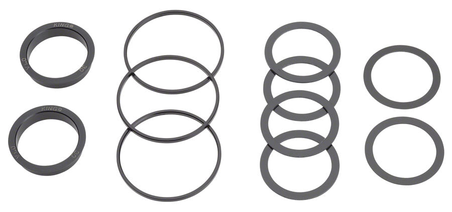 Chris King ThreadFit T47 30x Bottom Bracket Fit Kit 5 - T47 For 30mm Spindles Matte Jet-Goodwynn&#39;sGoodwynn&#39;s