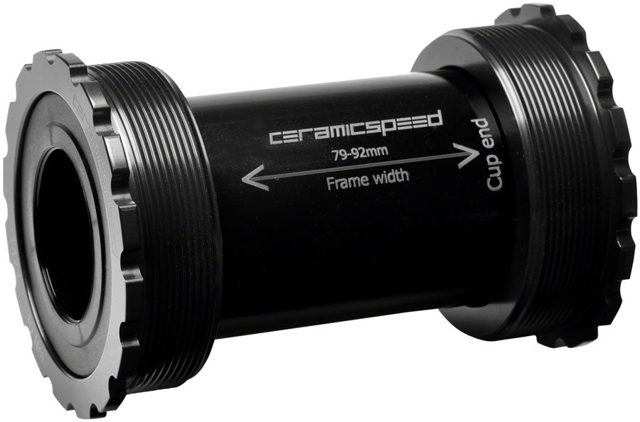 CeramicSpeed T47/86 Bottom Bracket - Shimano Coated Races Black