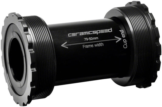 CeramicSpeed T47/86 Bottom Bracket - Shimano Coated Races Black-Goodwynn's