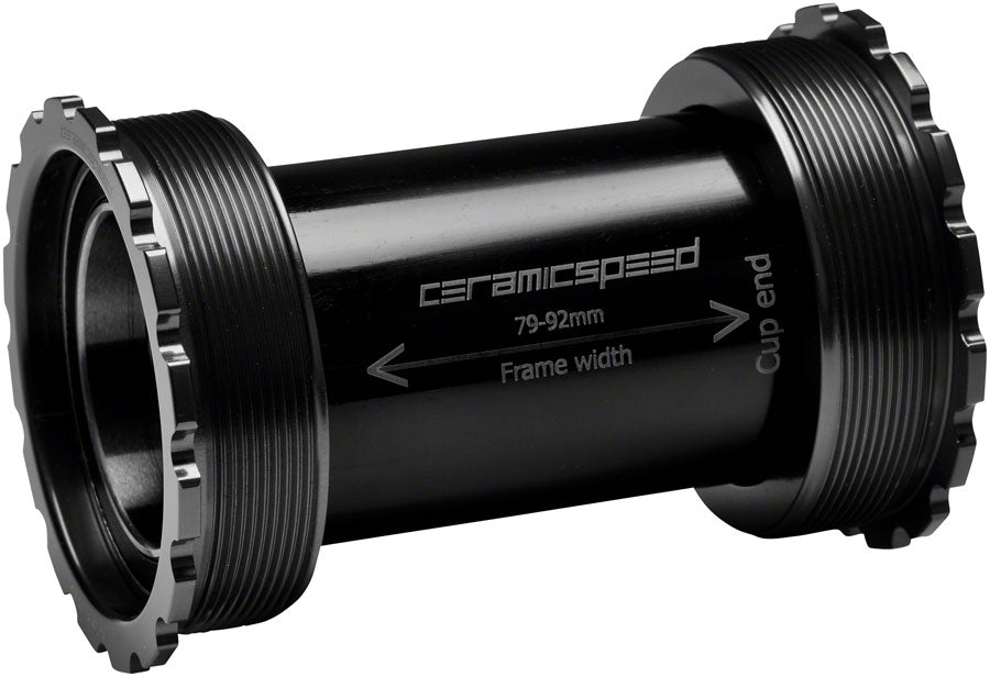 CeramicSpeed T47/86 Bottom Bracket - 30mm Coated Races Black