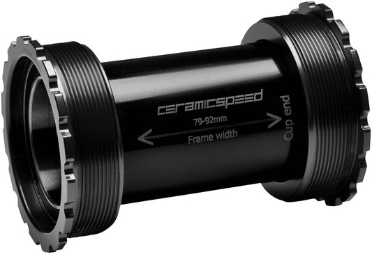 CeramicSpeed T47/86 Bottom Bracket - 30mm Coated Races Black-Goodwynn's