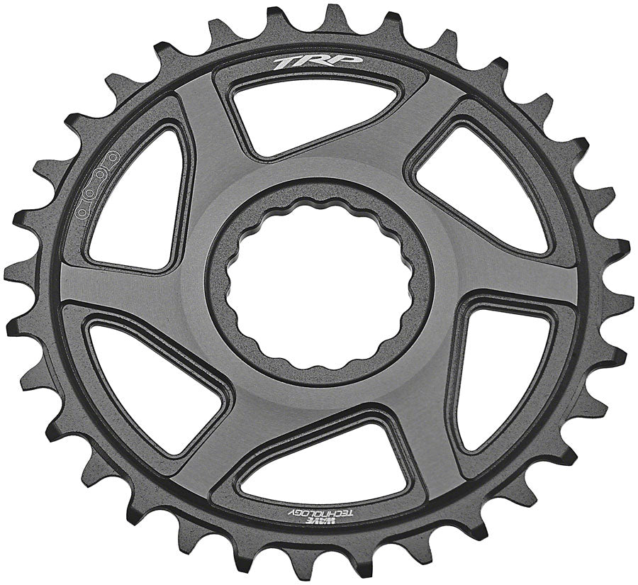 TRP CR-M9050 Boost Direct Mount Chainring - 30t 12-Speed CINCH Mount 3mm Offset 7075-T6 Aluminum Sandblasted BLK/Space Gray-Goodwynn&#39;sGoodwynn&#39;s