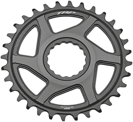 TRP CR-M9050 Boost Direct Mount Chainring - 30t 12-Speed CINCH Mount 3mm Offset 7075-T6 Aluminum Sandblasted BLK/Space Gray-Goodwynn's