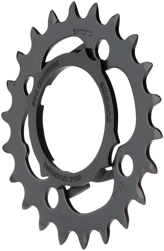 Shimano Alivio M4000 Chainring - 22t 64 BCD 4-Bolt 9-Speed Black-Goodwynn's