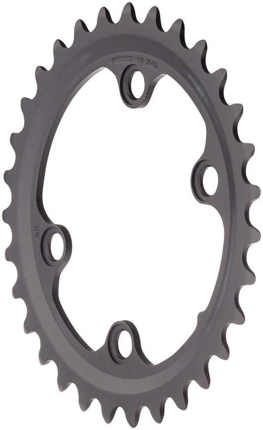 Shimano GRX RX810 Chainring - 31t 80 BCD 4-Bolt 11-Speed Black-Goodwynn's