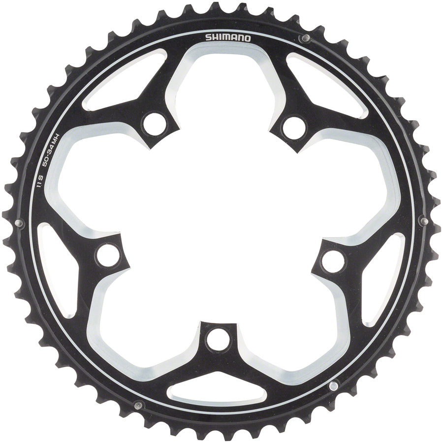 Shimano RS500 Chainring - 52t 110 BCD 5-Bolt 11-Speed Black-Goodwynn&#39;sGoodwynn&#39;s