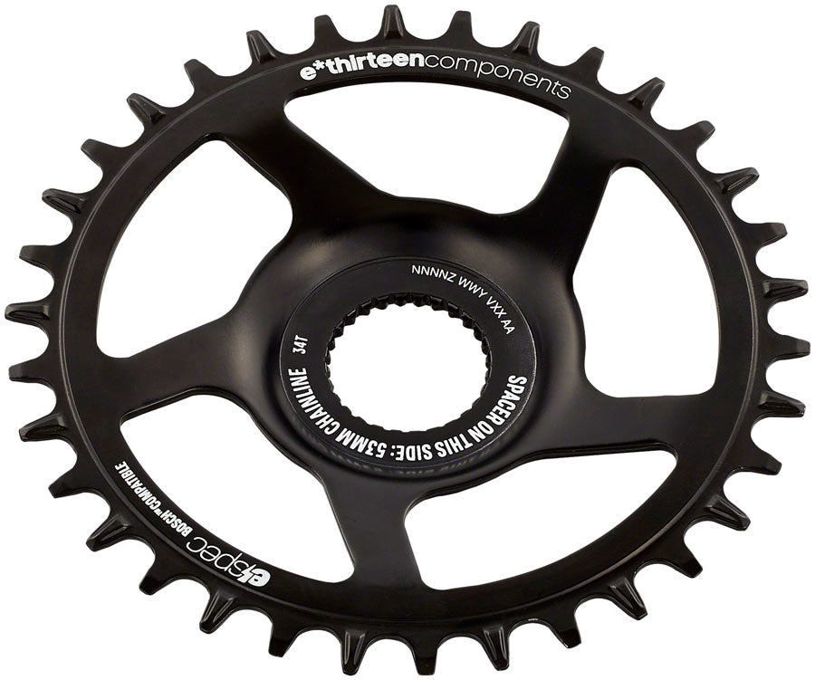 e*thirteen e*spec Steel Direct Mount Chainring - 34T Bosch CX Gen4 CL 53/55 via Spacer BLK-Goodwynn&#39;sGoodwynn&#39;s