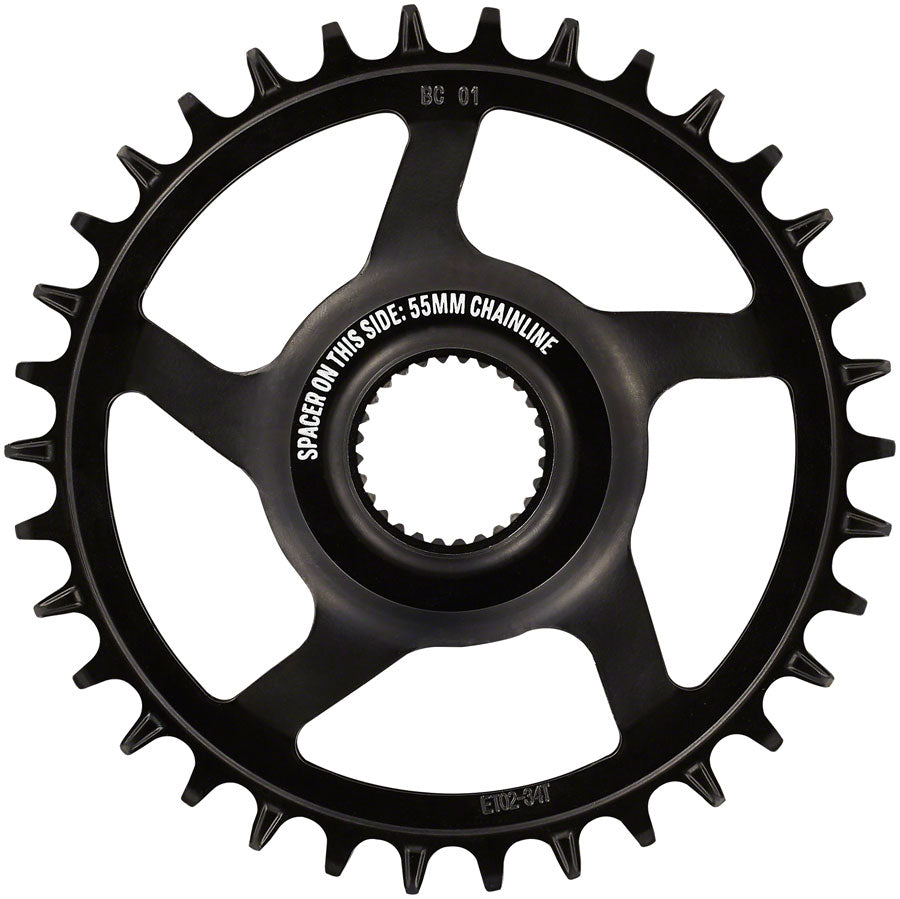 e*thirteen e*spec Steel Direct Mount Chainring - 34T Bosch CX Gen4 CL 53/55 via Spacer BLK-Goodwynn&#39;sGoodwynn&#39;s