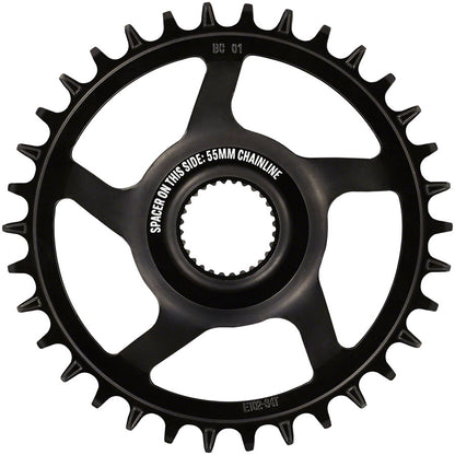 e*thirteen e*spec Steel Direct Mount Chainring - 36T Bosch CX Gen4 CL 53/55 via Spacer BLK