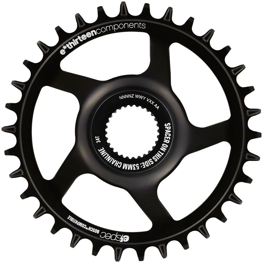 e*thirteen e*spec Steel Direct Mount Chainring - 34T Bosch CX Gen4 CL 53/55 via Spacer BLK-Goodwynn&#39;sGoodwynn&#39;s