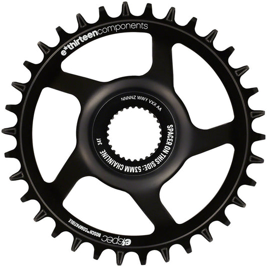 e*thirteen e*spec Steel Direct Mount Chainring - 34T Bosch CX Gen4 CL 53/55 via Spacer BLK-Goodwynn's