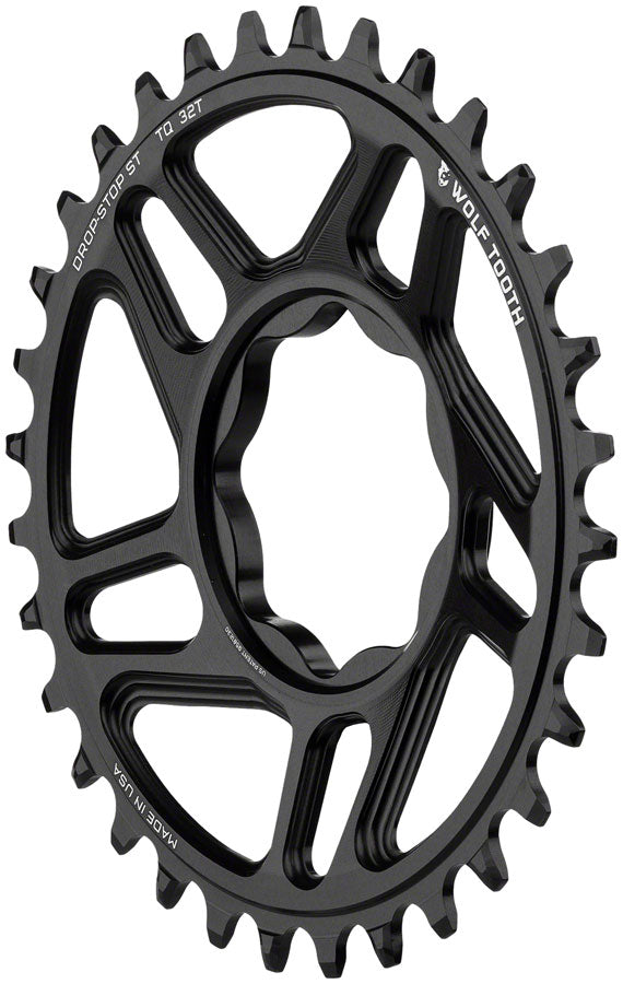 Wolf Tooth Trek TQ Direct Mount Chainring - Drop-Stop ST 32T Black