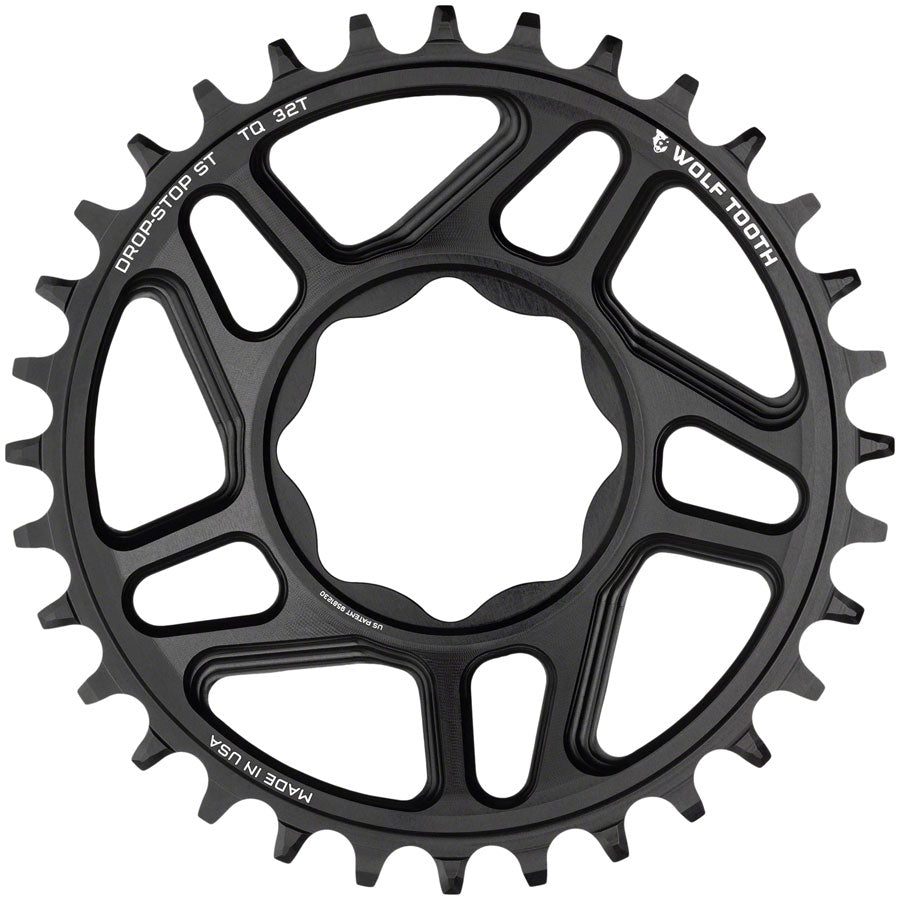 Wolf Tooth Trek TQ Direct Mount Chainring - Drop-Stop ST 32T Black-Goodwynn&#39;sGoodwynn&#39;s