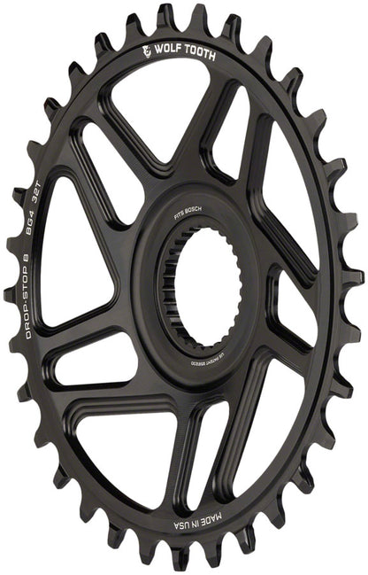 Wolf Tooth Bosch Gen 4 Direct Mount Chainring - Drop-Stop B 32T Black