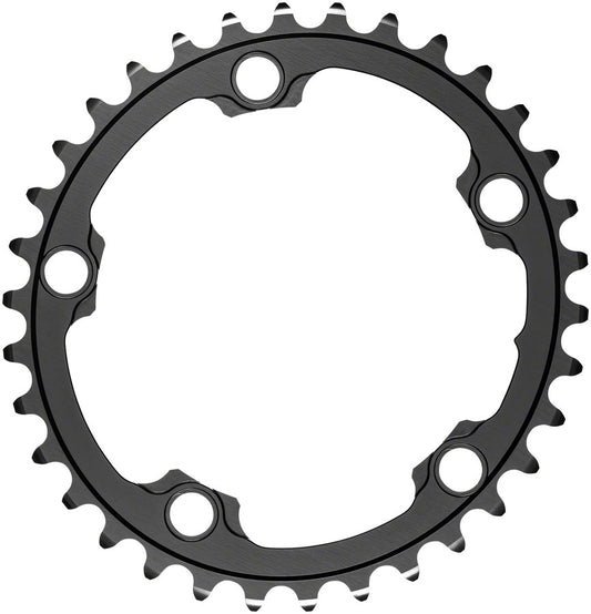 absoluteBLACK Silver Series Oval 110 BCD Inner Chainring - 34t 110 BCD 5-Bolt Gray-Goodwynn's