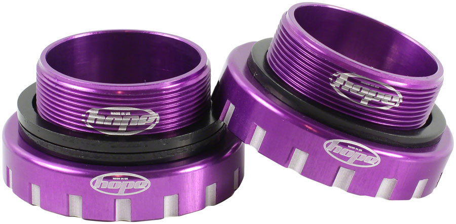 Hope BSA30 Threaded Bottom Bracket - 68/73/83/100/120mm For 30mm Spindle Stainless Purple-Goodwynn&#39;sGoodwynn&#39;s