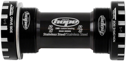 Hope BSA Threaded Bottom Bracket - 68mm Road For 24mm Spindle Stainless BLK-Goodwynn's