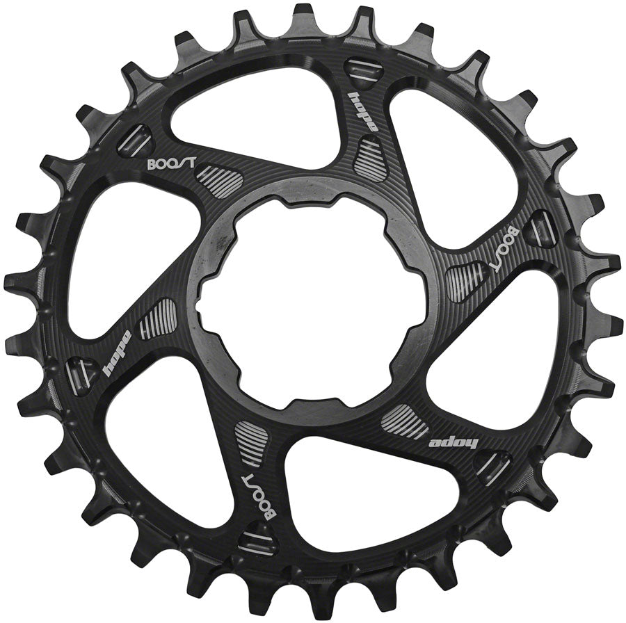 Hope Spiderless Retainer Chainring - 30t Boost Hope Direct Mount R22 Black