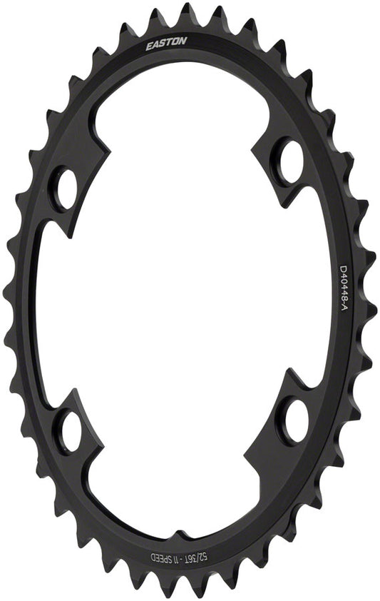 Easton Asymmetric Chainring: 4-Bolt 11-Speed 36t Black-Goodwynn's