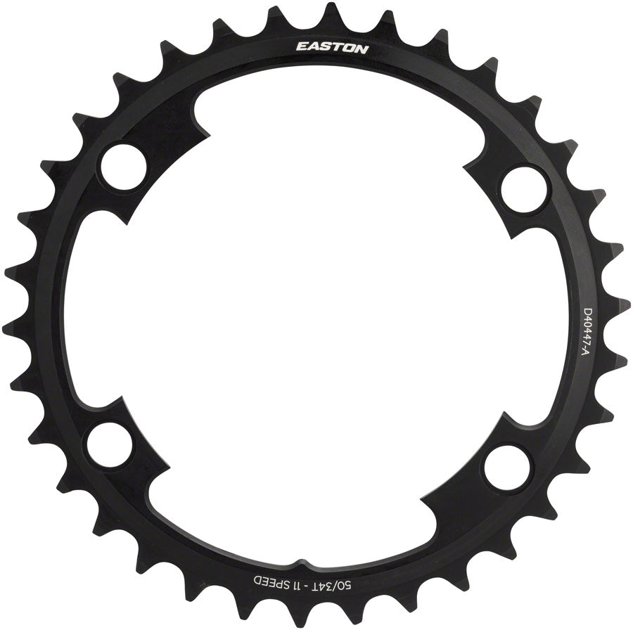 Easton Asymmetric Chainring: 4-Bolt 11-Speed 34t Black-Goodwynn&#39;sGoodwynn&#39;s