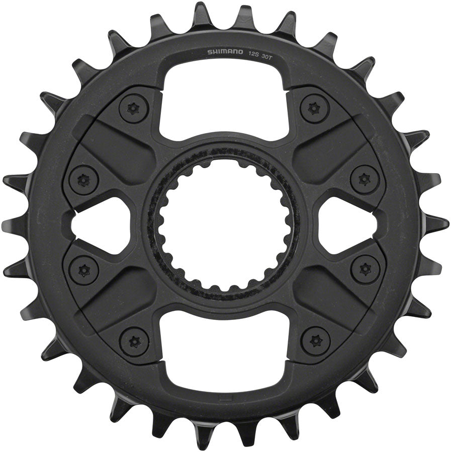 Shimano Deore FC-M6100-1 Direct Mount Chainring - 30t 12-Speed Black-Goodwynn&#39;sGoodwynn&#39;s