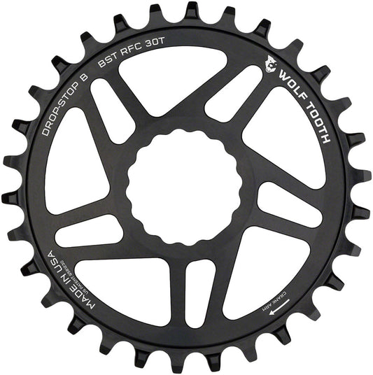 Wolf Tooth Direct Mount Chainring - 30t RaceFace/Easton CINCH Direct Mount Drop-Stop B For Boost Cranks 3mm Offset BLK-Goodwynn's