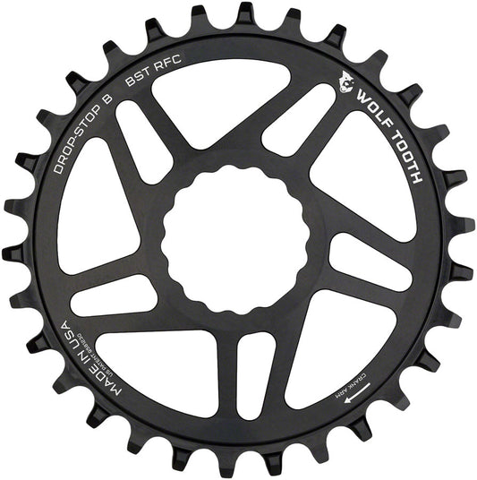 Wolf Tooth Direct Mount Chainring - 36t RaceFace/Easton CINCH Direct Mount Drop-Stop B For Boost Cranks 3mm Offset BLK-Goodwynn's