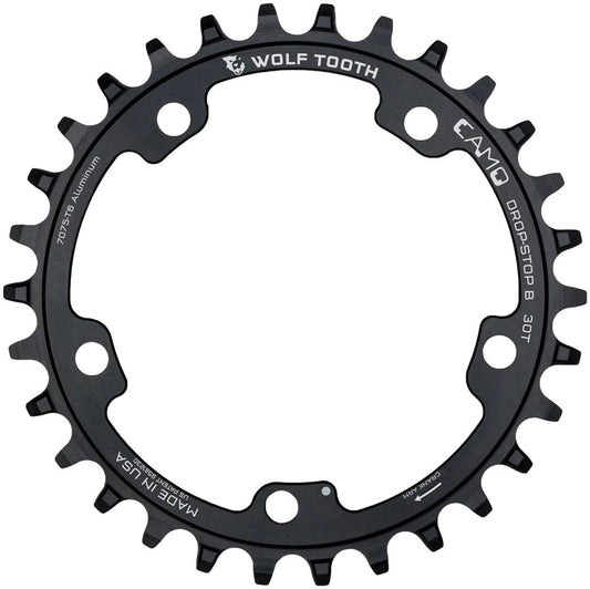 Wolf Tooth CAMO Aluminum Chainring - 28t Wolf Tooth CAMO Mount Drop-Stop B BLK-Goodwynn's