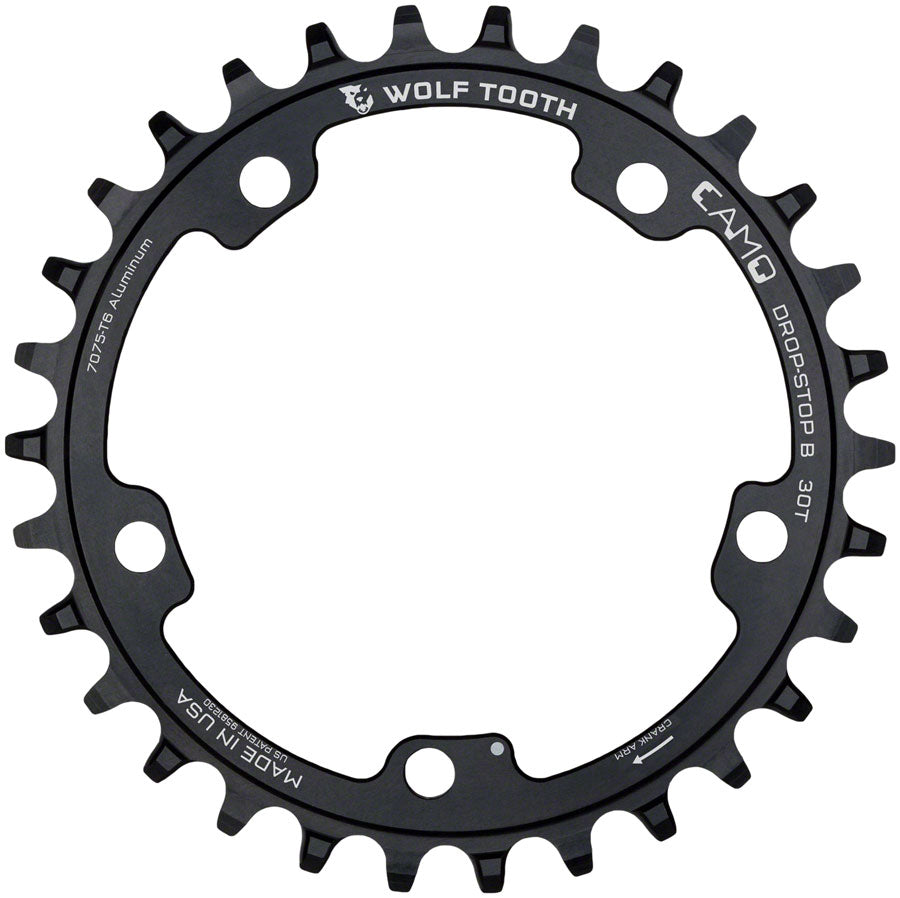 Wolf Tooth CAMO Aluminum Chainring - 30t Wolf Tooth CAMO Mount Drop-Stop B BLK-Goodwynn&#39;sGoodwynn&#39;s