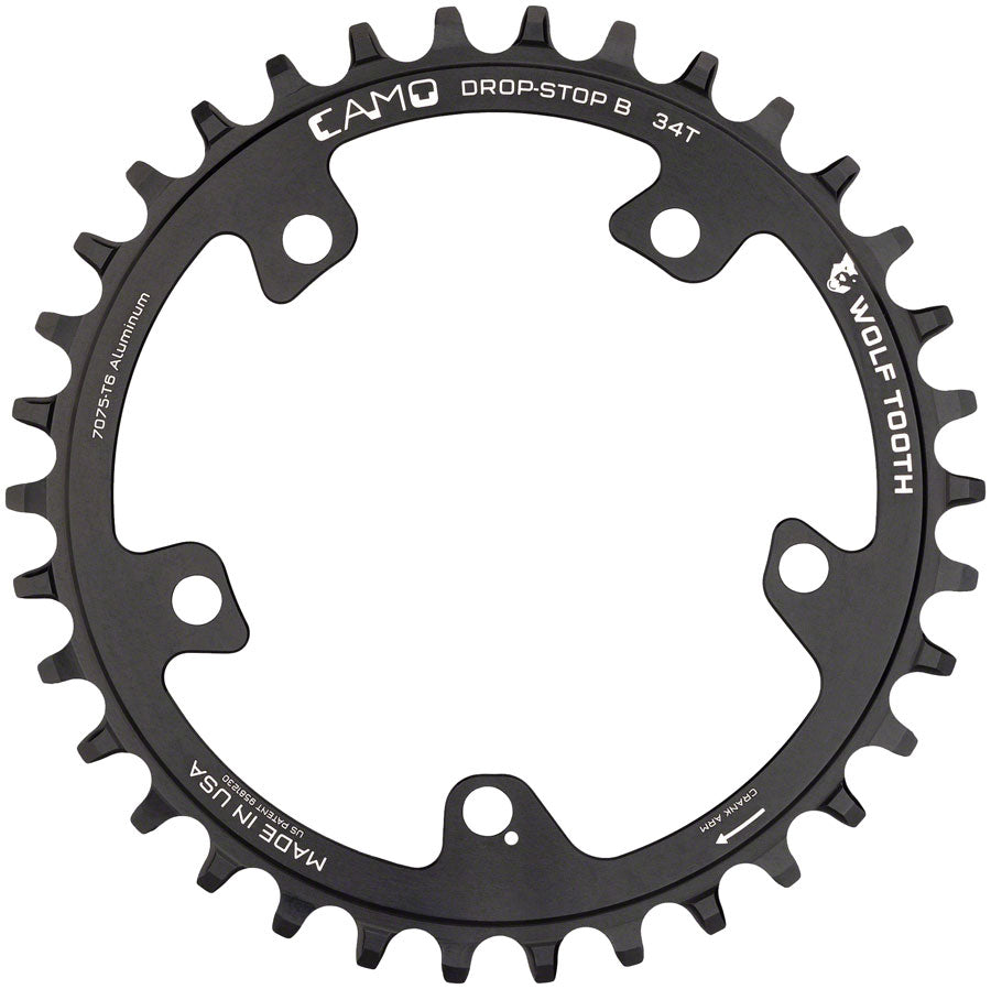 Wolf Tooth CAMO Aluminum Chainring - 32t Wolf Tooth CAMO Mount Drop-Stop B BLK-Goodwynn&#39;sGoodwynn&#39;s