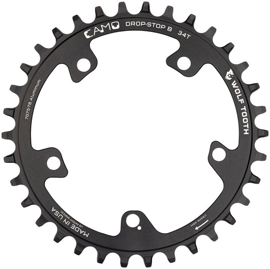 Wolf Tooth CAMO Aluminum Chainring - 32t Wolf Tooth CAMO Mount Drop-Stop B BLK-Goodwynn's