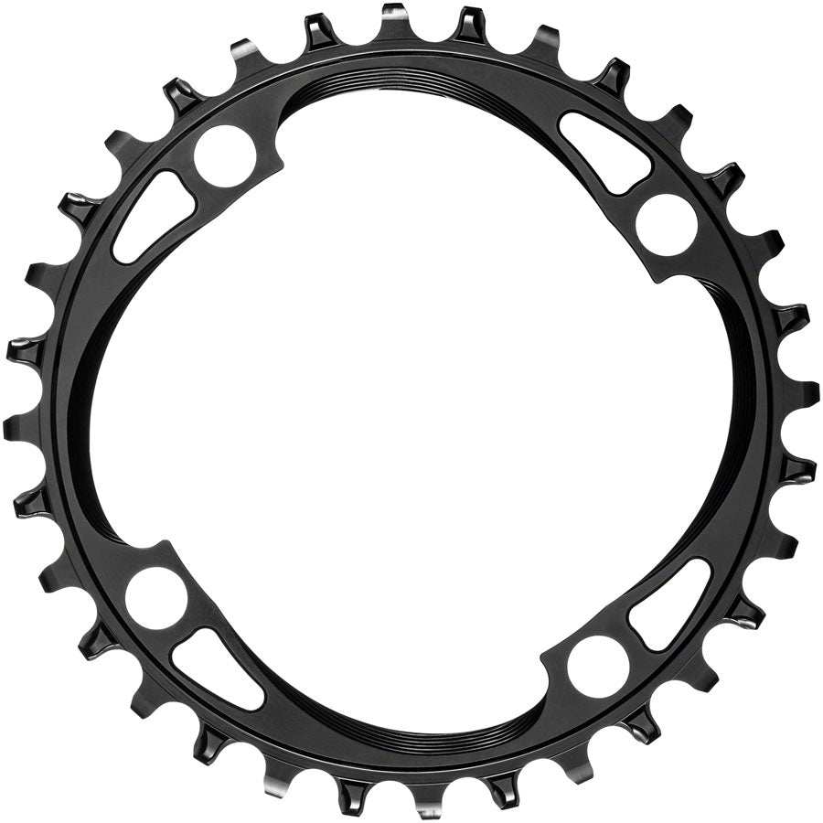 absoluteBLACK Round 104 BCD Chainring - 32t 104 BCD 4-Bolt Narrow-Wide Black-Goodwynn&#39;sGoodwynn&#39;s