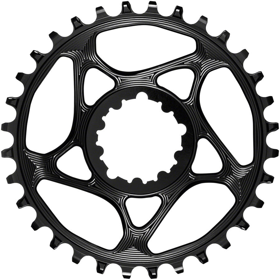 absoluteBLACK Round Narrow-Wide Direct Mount Chainring - 32t SRAM 3-Bolt Direct Mount 3mm Offset BLK