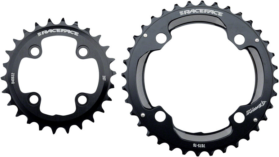 RaceFace Turbine 11-Speed Chainring: 64/104mm BCD 24/34t Black-Goodwynn&#39;sGoodwynn&#39;s