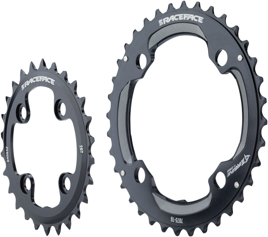 RaceFace Turbine 11-Speed Chainring: 64/104mm BCD 24/34t Black-Goodwynn&#39;sGoodwynn&#39;s