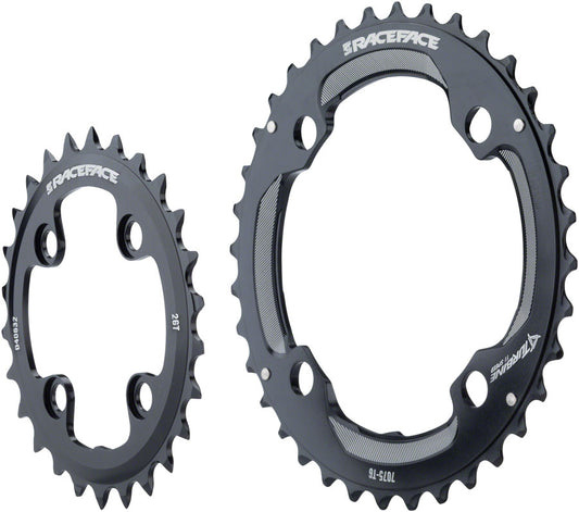 RaceFace Turbine 11-Speed Chainring: 64/104mm BCD 24/34t Black-Goodwynn's