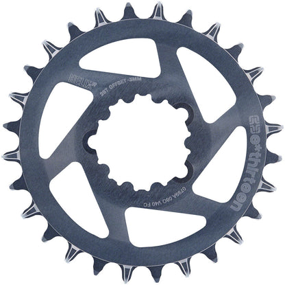 e*thirteen Helix R Guidering - 28t 11/12-Speed 3mm Offset SRAM 3-Bolt DM Gray