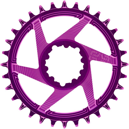 e*thirteen Helix R Guidering - 32t 11/12-Speed 3mm Offset SRAM 3-Bolt DM Eggplant