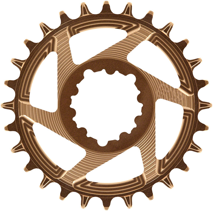 e*thirteen Helix R Guidering - 28t 11/12-Speed 3mm Offset SRAM 3-Bolt DM Bronze