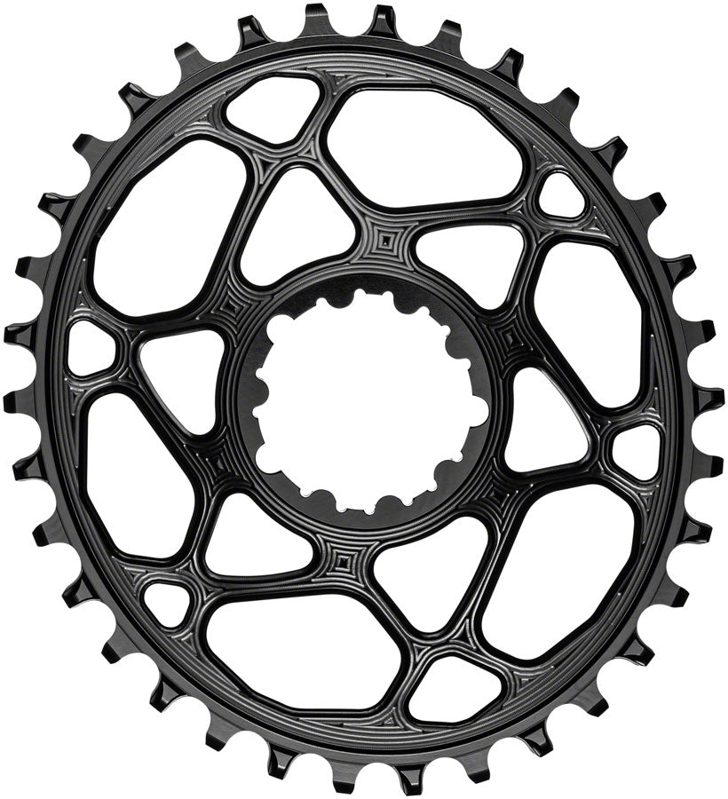 absoluteBLACK Oval Narrow-Wide Direct Mount Chainring - 34t SRAM 3-Bolt Direct Mount 3mm Offset BLK