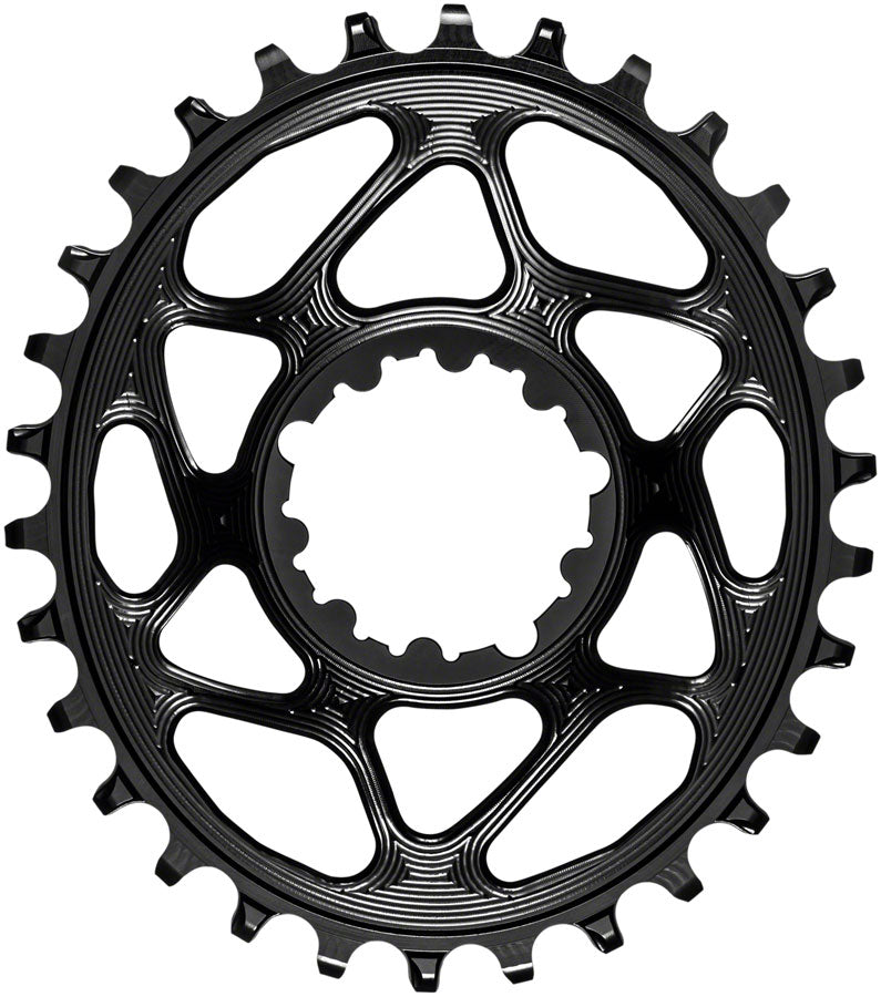 absoluteBLACK Oval Narrow-Wide Direct Mount Chainring - 30t SRAM 3-Bolt Direct Mount 6mm Offset BLK