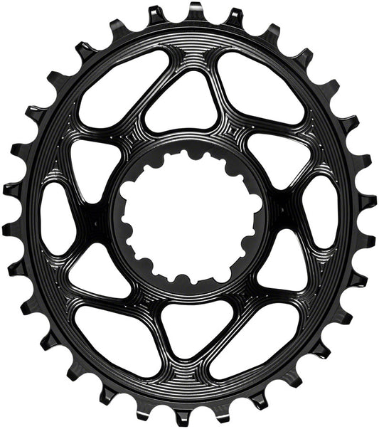 absoluteBLACK Oval Narrow-Wide Direct Mount Chainring - 30t SRAM 3-Bolt Direct Mount 6mm Offset BLK-Goodwynn's